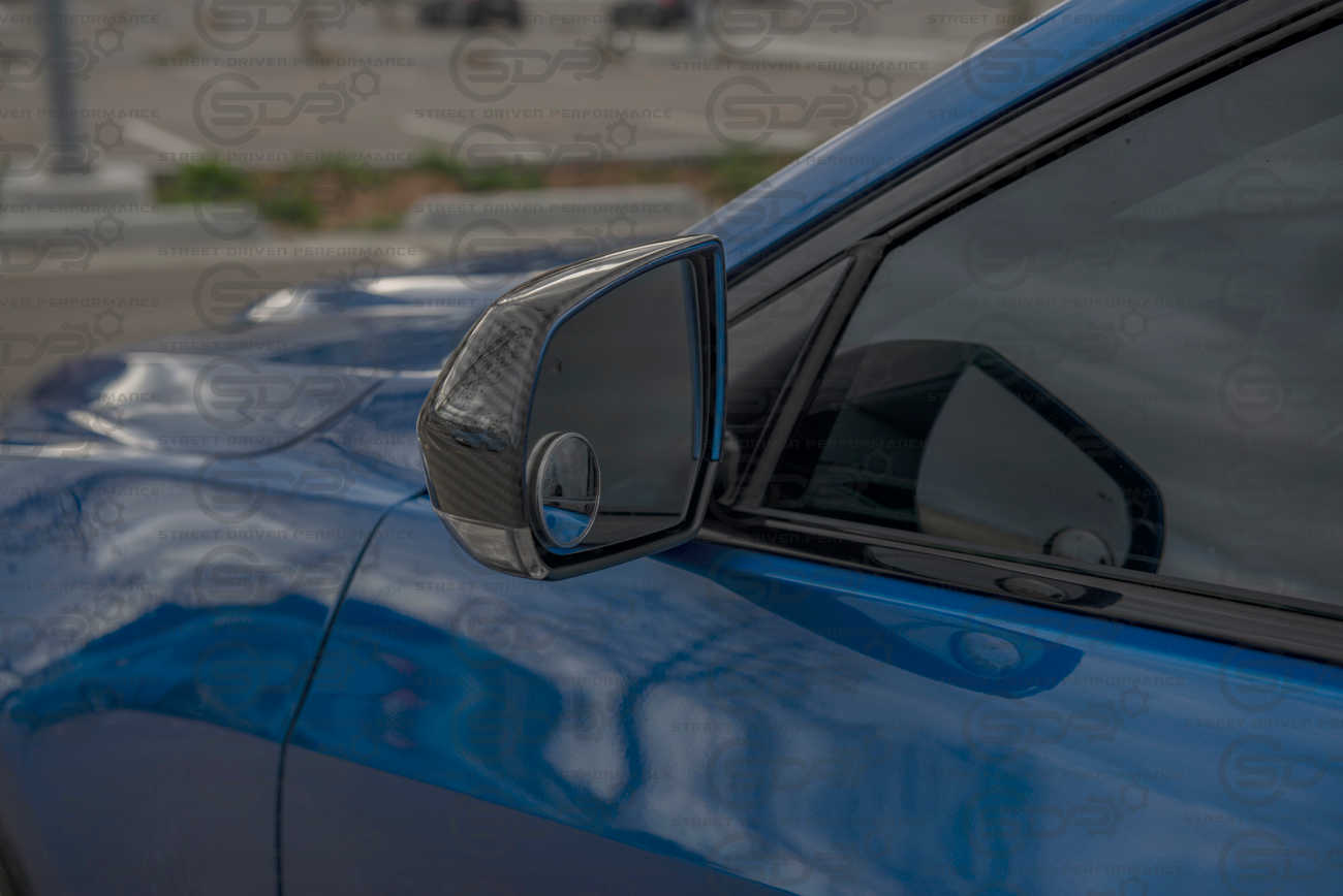2013-2019 Cadillac ATS / ATS-V Sedan & 2020+ CT4 / CT4-V | GM Factory Style CARBON FIBER Side Mirror Cap Covers
